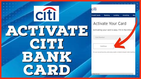 citi online card activation.